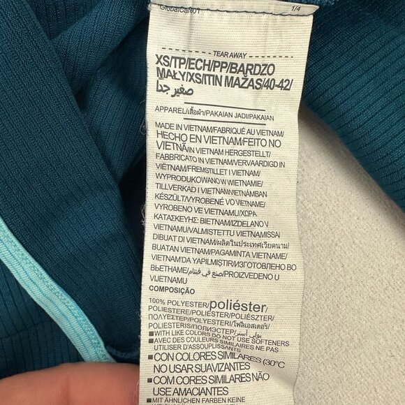 Under Armour Womens HeatGear 1/4 Zip Pullover XS Blue Lightweight Athletic Shirt - Picture 4 of 4